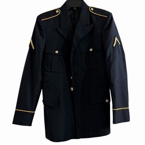 U.S. Army Dress Blue Uniform Coat 36SC DeRossi & Son‎ DSCP Blue 450 Gold Trim